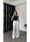 Antrasit Selinda Düşük Omuzlu Drapeli Bluz