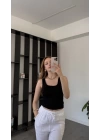 Siyah Aden Kalın Askılı Basic Atlet