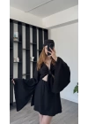 Siyah Alina Bandanalı 3’lü Takım