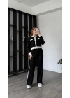 Siyah Chiara Blok Renkli Triko Takım