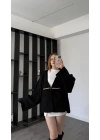 Siyah Elira Kalın Ceket Hırka