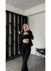 Siyah Laura 3’lü Comfortlux Tayt Takım