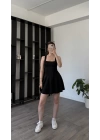 Siyah Milly Cepli Şortlu Elbise