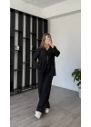 Siyah Novia Bağcık Detay 2’li Takım