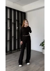 Siyah Ollie Büzgü Detaylı 2’li Takım