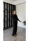 Siyah Ophelia Kol Detaylı Takım