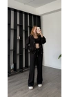 Siyah Sherry Çıtçıtlı 3’lü Takım