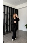 Siyah Sherry Çıtçıtlı 3’lü Takım