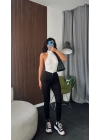 Siyah Yüksek Belli Skinny Jean