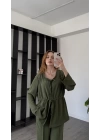Yeşil Novia Bağcık Detay 2’li Takım