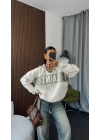 Yeşil Saint Bağcık Yakalı Kapüşonlu Sweatshirt