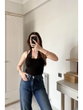 Siyah Nancy Dantel Kombineli Bodysuit
