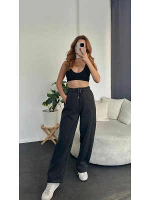 Koyu Haki Baggy Eşofman Altı