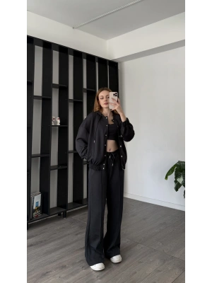 Antrasit Sherry Çıtçıtlı 3’lü Takım