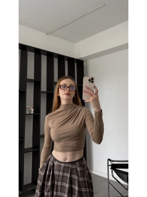 Bej Renata Drapeli Bluz