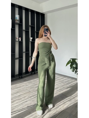 Belle Yeşil Asimetrik 2li Takım