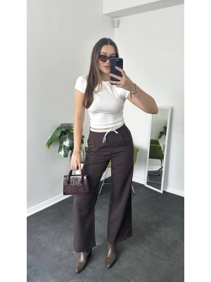 Beyaz Bisiklet Yaka Kısa Kollu Basic Body