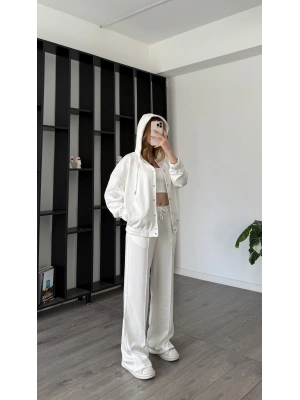 Beyaz Sherry Çıtçıtlı 3’lü Takım