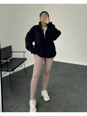 Gül Kurusu Full Likralı Orj Yüksek Bel Tayt