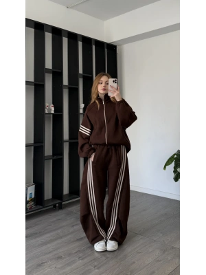 Kahve Ava Oversize Eşofman Takımı