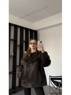 Kahve Byles Kürklü Ceket