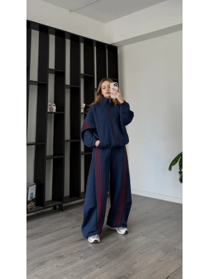 Lacivert Ava Oversize Eşofman Takımı