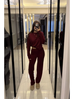 Maja Bordo Basic Modal 2’li Takım