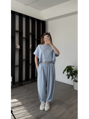 Mavi Elira Baggy Kesim 2’li Takım