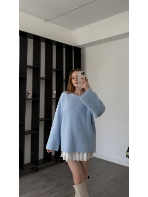 Mavi Luffy Yumoş Kazak