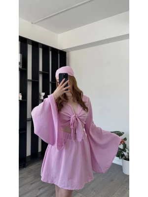 Pembe Alina Bandanalı 3’lü Takım