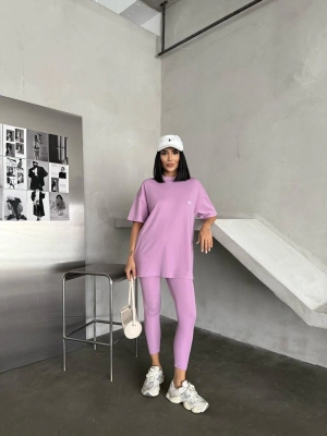 Pembe Tshirt & Tayt Marka 2’li Takım