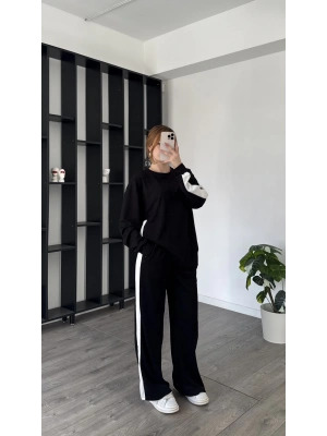 Siyah Aliser Şeritli Orjinal Marka Takım