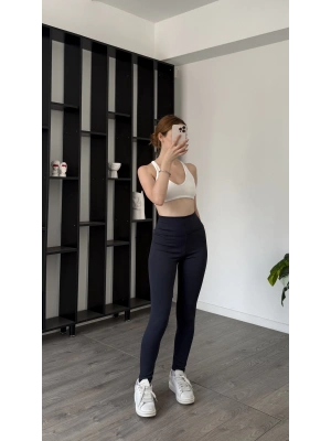 Siyah Isla Fitilli Toparlayıcı Tayt