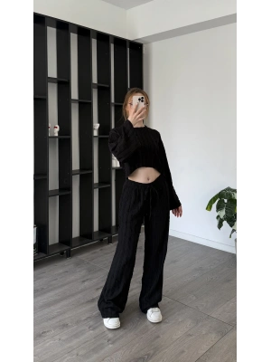 Siyah Lilis 2’li Dokulu Takım