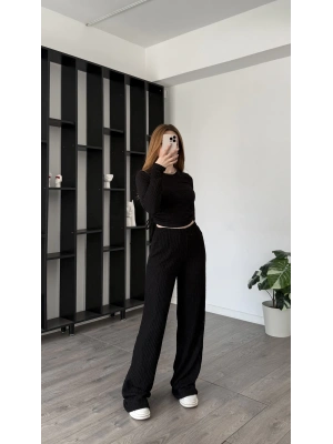 Siyah Ollie Büzgü Detaylı 2’li Takım