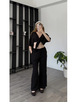 Siyah Solena Bağlamalı 2’li Takım