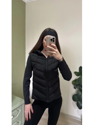 Siyah Viral Muadil Slim Fit Mont