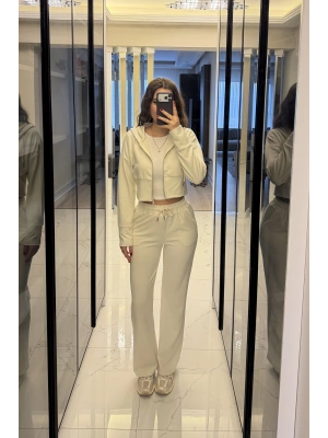 Taş Rengi Selanik Hırkalı Takım