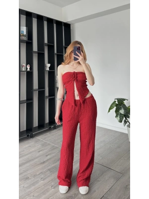 Tiana Kırmızı Kelebek Starplez 2li Takım