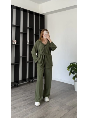 Yeşil Novia Bağcık Detay 2’li Takım