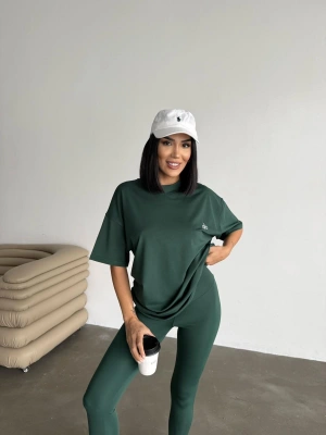 Yeşil Tshirt & Tayt Marka 2’li Takım