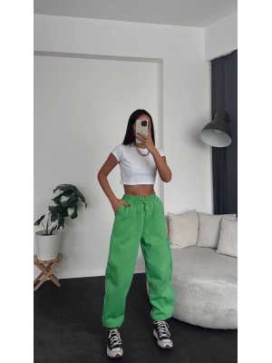 Yeşil Yüksek Bel Jogger Eşofman Alt