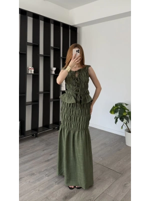 Yeşil Zey Tasarım Bağcıklı Takım