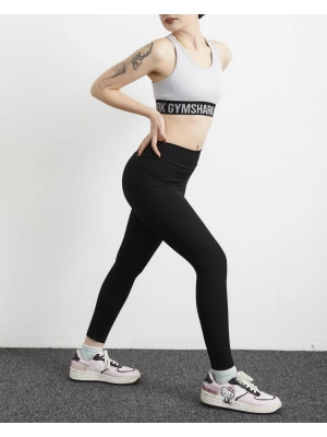 Siyah Fitilli Yüksek Bel Toparlayıcı Tayt