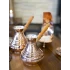 BAKIR CEZVE MODERN RUS DİLİMLİ MODEL  2 Lİ SET
