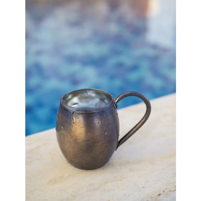 BAKIR KUPA BARDAK TOMBUL MODEL OKSİTLİ RENK