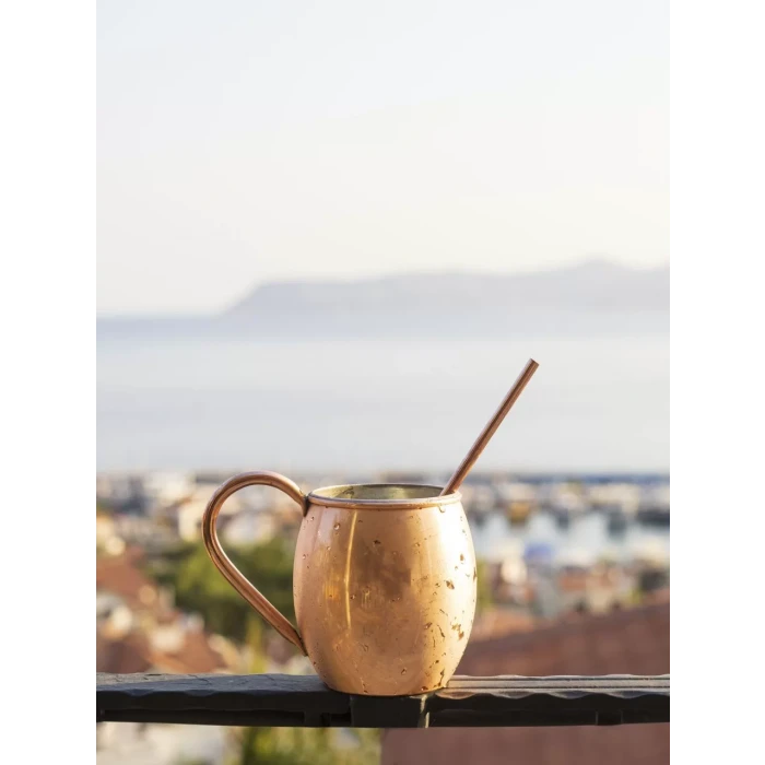 BAKIR KUPA BARDAK TOMBUL MODEL BAKIR RENK