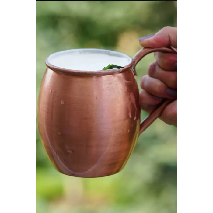 BAKIR KUPA BARDAK TOMBUL MODEL MAT BAKIR RENK