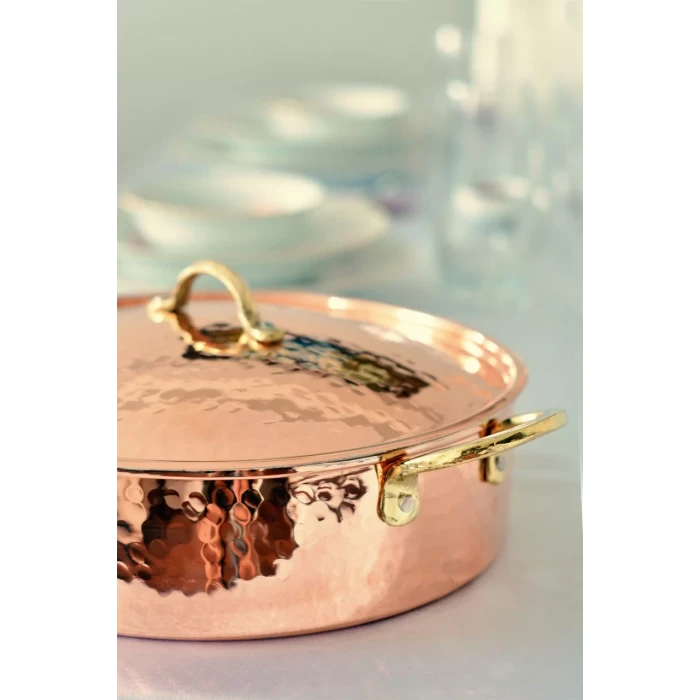 BAKIR PİLAV TENCERESİ 28 CM