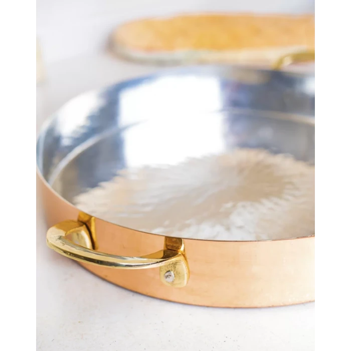 BAKIR FIRIN TEPSİSİ MODERN KULPLU MODEL